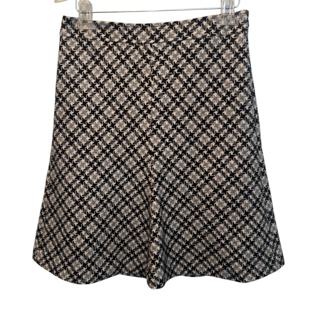 Ann Taylor LOFT Womens Wool Blend Plaid A-Line Skirt 4 Office Elevated Casual